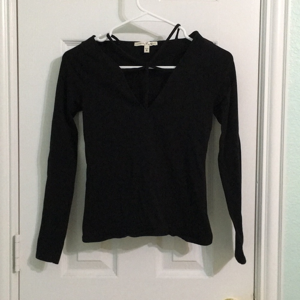 EXPRESS black long sleeve top